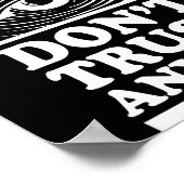 Illuminati Don't Trust Anyone Eye Of Providence  Poster (Hoek)