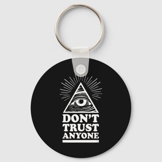 Illuminati Don't Trust Anyone Eye Of Providence  Sleutelhanger (Voorkant)