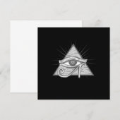 Illuminati driehoek Masonic Symbol Conspiracy Gift Kaart (Voorkant / Achterkant)