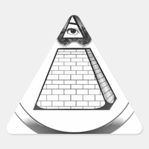 illuminati driehoek sticker