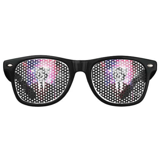 Illuminati kat retro zonnebril (Voorkant)