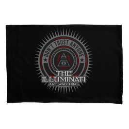 Illuminati kijken uit naar niemand vertrouwen kussensloop