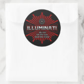Illuminati laten het oog niet ontvlammen ronde sticker (Tas)