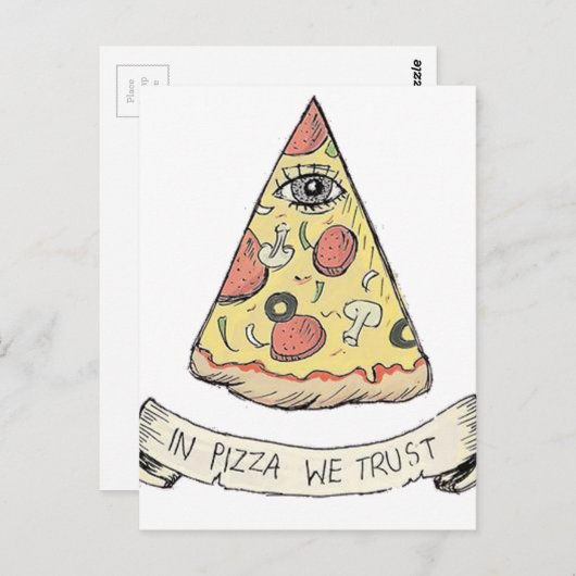 Illuminati mason briefkaart (Voorkant / Achterkant)