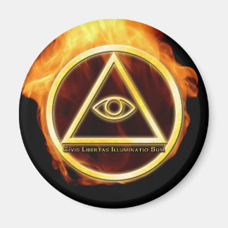 Illuminati on Fire Magneet