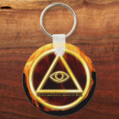 Illuminati on Fire Sleutelhanger (Voorkant)