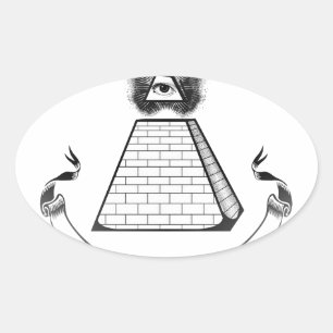 illuminati ovale sticker