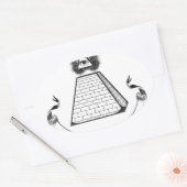 illuminati ovale sticker (Envelop)