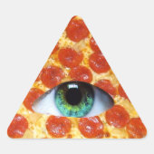 Illuminati Pizza Driehoek Sticker (Voorkant)