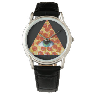 Illuminati Pizza Horloge