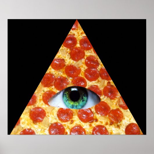 Illuminati Pizza Poster (Voorkant)