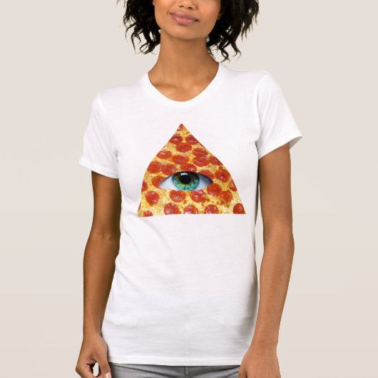 Illuminati Pizza T-shirt (Voorkant)
