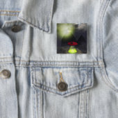 Illuminati Pyramide en UFO-Button Vierkante Button 5,1 Cm (In situ)