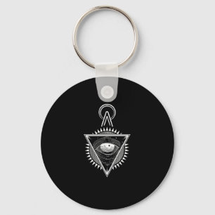 Illuminati Symbool Complot Vrijmetselaarsdriehoek Sleutelhanger