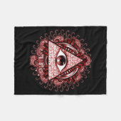 Illuminati Symbool Fleece Blanket (Voorkant (Horizontaal))