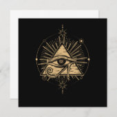 Illuminati Symbool Masonic Triangle Conspiracy Pla Kaart (Voorkant / Achterkant)