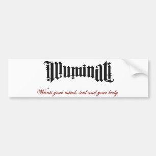 Illuminati wil je bumpersticker