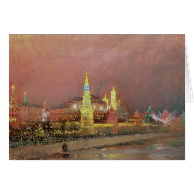 Illumination dans Kremlin, 1896 (Devant horizontal)