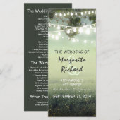 illuminations de nuit programmes de mariage cartes (Devant / Derrière)