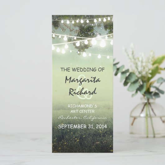 illuminations de nuit programmes de mariage cartes (Debout devant)