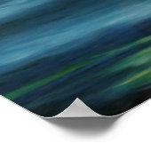 Illuminations du Nord Peinture Canada Affiche pays (Coin)