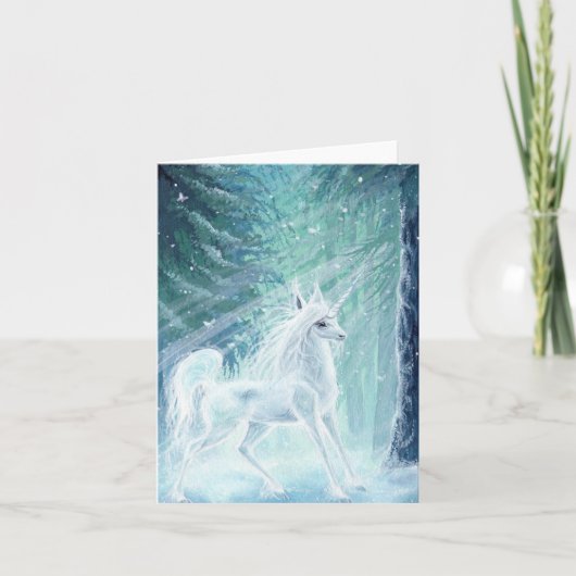Illuminé ~ Carte de voeux Unicorn (Devant)