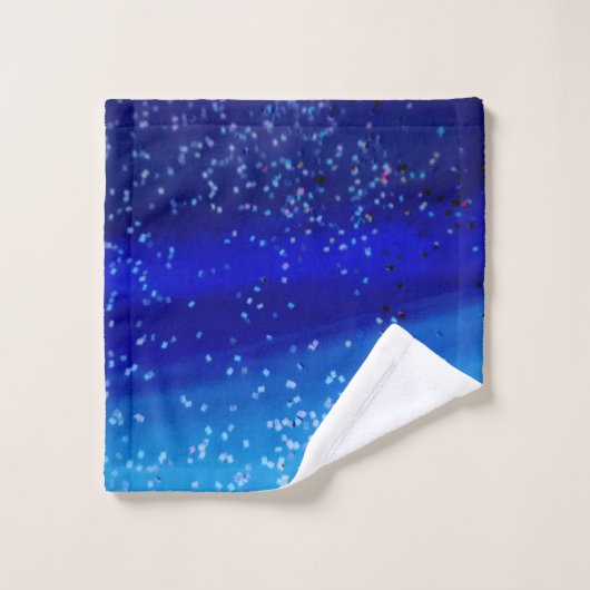 Illuminer Parties scintillant Confetti bleu brilla (Gant de toilette)