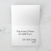 Illuminez la carte de vœux de Noël de la saison de (Intérieur)