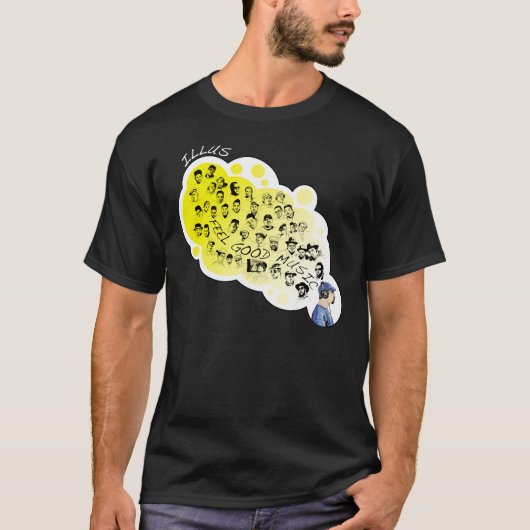 ILLUS : Bon T-shirt de musique de sensation (Devant)