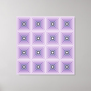 Illusie in het kwadraat canvas afdruk