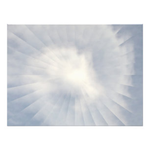 Illusie van de Zon Foto Afdruk