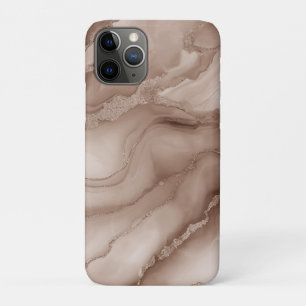 ILLUSIE VAN MARMER IN BRUINE AARDETONEN iPhone 11 PRO HOESJE