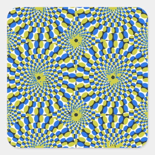 Illusiecyclus Vierkante Sticker (Voorkant)