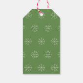 illusima Ballerina Fairy Kerstmis Snowflakes Cadeaulabel (Achterkant)