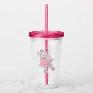 illusima Ballerina Hippo Acryl Drinkbeker