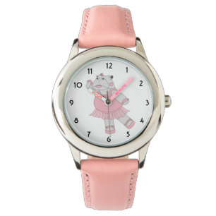 illusima Ballerina Hippo Pink Kinder Watch Horloge