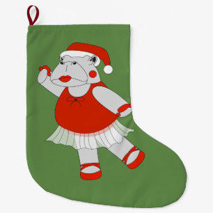 illusima Ballerina Hippo - speciale kerstman Grote Kerstsok