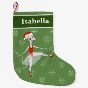 illusima Ballerina Muis Kerst Sneeuwvlokken Kleine Kerstsok