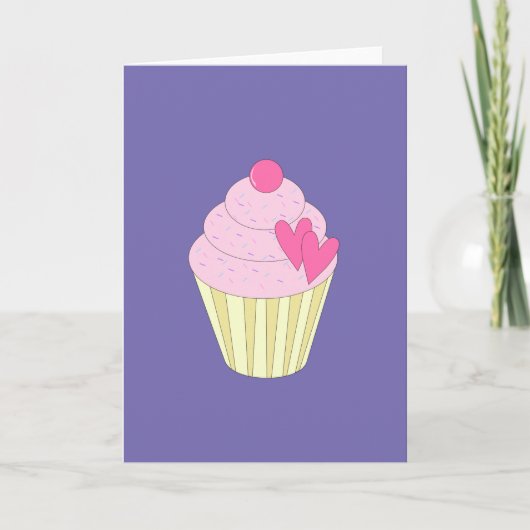 illusima Carte de vœux Violet (Devant)