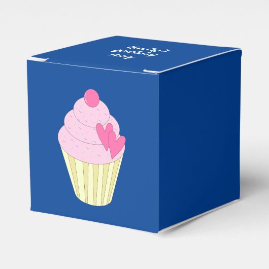 illusima Donkerblauw Bedankdoosjes (Voorkant Zijde)