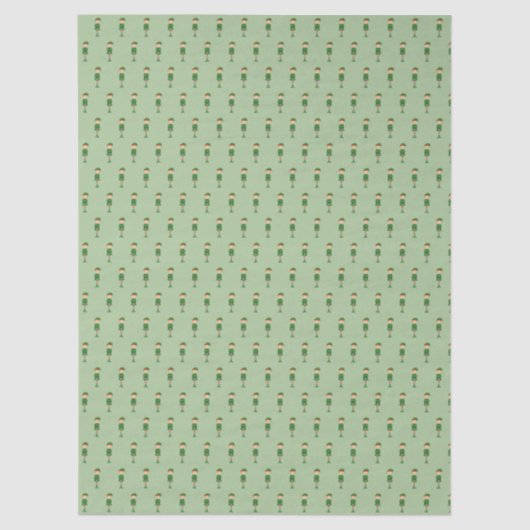 Illusima Elf Boy Kerstlicht Groen Tissuepapier (Voorkant)