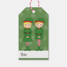 illusima Girl en Boy Elf-kerstsnowflakes