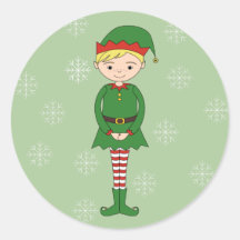 illusima Kerst Jongen Elf Sneeuwvlokken Groen