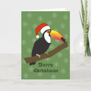 illusima Toekan Kerstsneeuwvlokken Kerstkaart Feestdagen Kaart