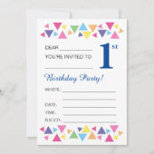 illusima Triangles, Dark Blue Back, 1st Party Kaart (Voorkant)