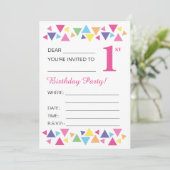 illusima Triangles, Roze Terug, 1st Partij Kaart (Staand voorkant)