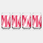 Illusion abstraite rouge blanc (Droite)