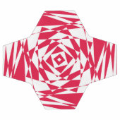 Illusion abstraite rouge blanc (Plat)