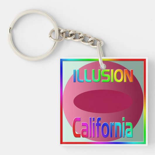 "ILLUSION California"-Sleutelhanger Sleutelhanger (voorkant)