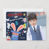 Illusion magique Invitation Anniversaire Photo per (Devant)